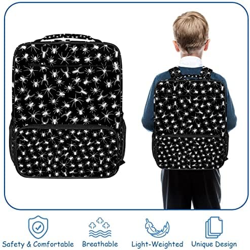 VBFOFBV ruksak za žene Dnevna pantalona za laptop Putovanje Casual Bag, crno bijeli pauk