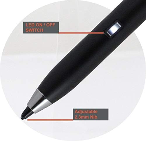 Bronel crna fine tačaka digitalna aktivna olovka kompatibilna sa MSI GL63 8RCS-060 15.6 Gaming Laptop | MSI GL63 8SC-059 15.6 Gaming laptop