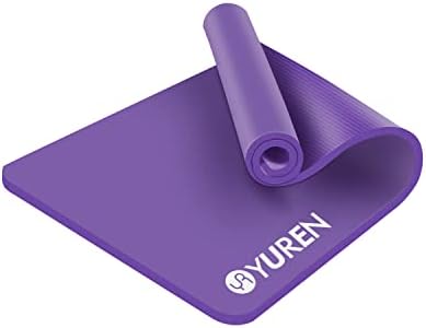 YUREN Yoga Mat Extra Wide Workout Mat za dom, 76x35 X15mm debela prostirka za jogu za muškarce i žene, prostirka za teretanu visoke gustine sa trakom za nošenje