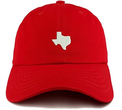 Trendy Prodavnica Odjeće Texas State Map Vezeni Niski Profil Mekani Pamuk Tata Šešir Kapa