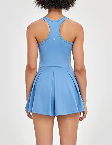 1A1A Ženska tenis golf haljina s kratkim džepovima bez rukava bez rukava sportske atletske haljine