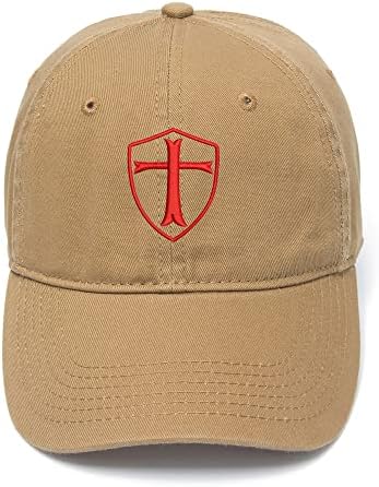 Muške bejzbol kape vitezovi Templar štit Crveni Krst vezeni Tata šešir opran šešir za vezenje pamuka