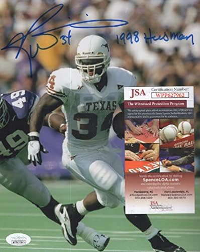 Ricky Williams Texas Longhorns 1998 Heisman potpisao je 8x10 fotografija JSA WPP627962