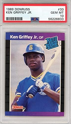 Ken Griffey Jr. 1989 Donruss ocijenjena rookie kartica 33 - bejzbol pločaste rookie kartice