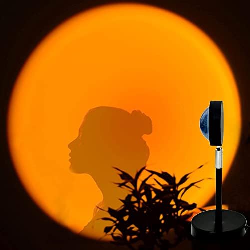 Lampa za Zalazak sunca,projekcijska lampa za Zalazak sunca, jedinstveni pokloni za žene, noćni projektor, zatamnjeno USB punjenje rotacije od 180 stepeni, Projektorska svjetla za spavaću sobu dnevni boravak dekor za odrasle djecu u boji Sunset Red