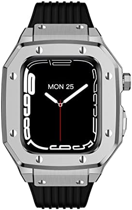 CNHKAU ALLOY CASE kaiš za Apple Watch seriju 8 7 6 5 4 SE 45mm 42mm 44mm Metalni okvir Modifikacija Business