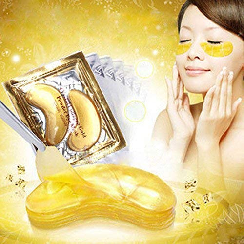 Jakuva 30pcs Zlatni gel kristalne maske za oči pod zakrpama za oči za oči za anti-starenje, uklonite tamni