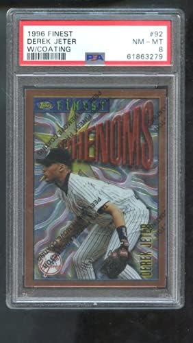 1996 FAPPS FINEST PHENOMS 92 Derek Jeter PSA 8 Ocjenjivane bejzbol kartice MLB Yankees - bejzbol ploča