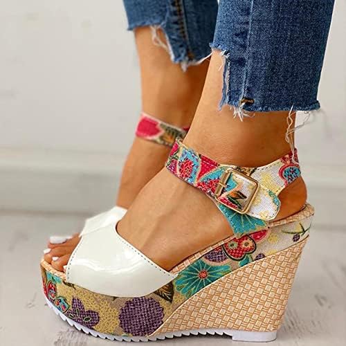 Aihou platforme sandale za žene Chunky potpetica, ženske sandale za žene klinaste platforme Dressy ljetna