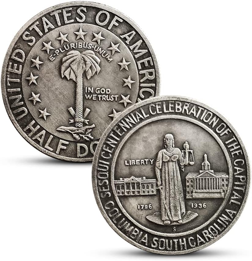 Columbia Južna Karolina Centenary Coin Strani za 50 centa