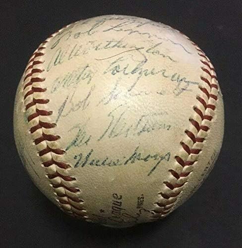 1957. NY Giants potpisan NL bejzbol 24 Auto Willie možda Red Schoendienst PSA loa - autogramirani bejzbol
