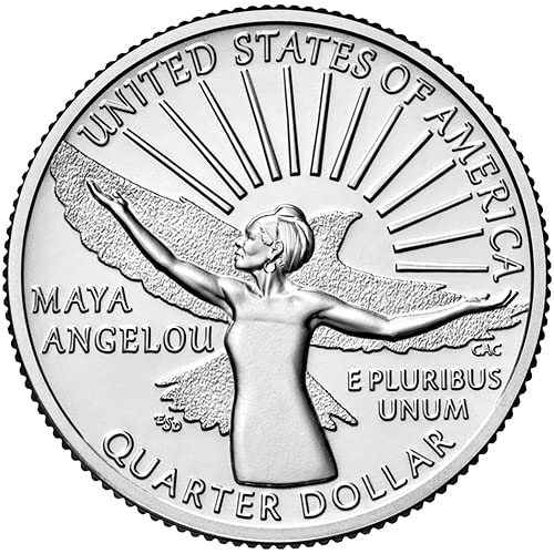 2022 P Bu American Women Quarter Maya Angelou Quarter Chort Concirculirano američki metvica