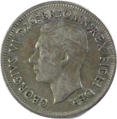 1952. Au Australia King George VI Okrenut Levo KM # 46 Bez Indija: IMP šiling vrlo dobro