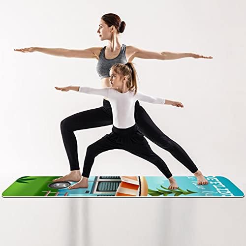 Siebzeh Motor Home u predgrađu Premium Thick Yoga Mat Eco Friendly Rubber Health & amp; fitnes non Slip Mat za sve vrste vježbe joge i pilatesa