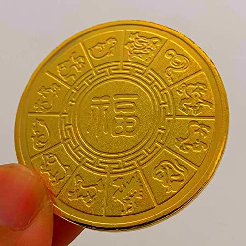 2021 Xin Chou Niu Zodijac Tanki komemorativni novčići Bullish Kolekcionarni poklon za novčiće Lucky Coin