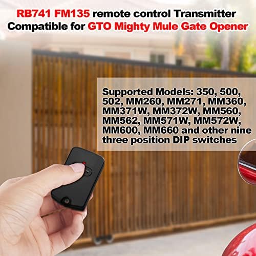 Rb741 daljinski radovi kompatibilni sa daljinskim upravljačem GTO RB741/ FM135, kompatibilni sa moćnim otvaračem