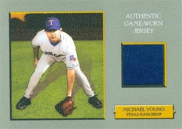 Michael Young Player Basey Patch Baseball Card 2006 TOPPS Turska Red # Trr-My - MLB igra polovne dresove