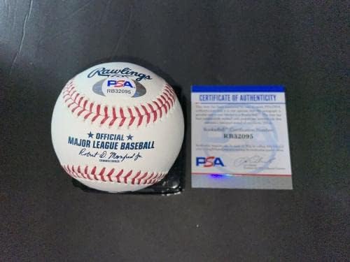 Jasson Dominguez potpisao je službenu glavnu ligu bejzbol New York Yankees PSA # 2 - autogramirani bejzbol