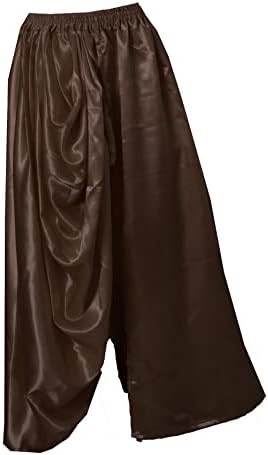 Meek Mercerry Satin Prednji prorez Polu polovina suknja Dhoti suknja Ležerne suknje Trbušni ples Nose S55