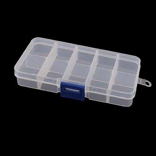 X-Dree Clear Plastic 10 Odvojivi pretinci Elektronička kutija za pohranu komponenta (Caja de almacenamiento