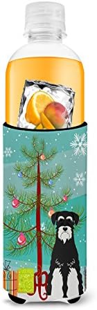 Caroline's Blings BB4158MUK veseli božićno stablo Standardni šnaucer ultra zagrljaj za tanke limenke, mogu li hladnije rukav humger stroj za prah rukav za piće