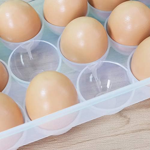 Begale 4-Pakovanje Prozirnog Plastičnog Držača Za Jaja, Futrola Za Držač Jaja Za Frižider