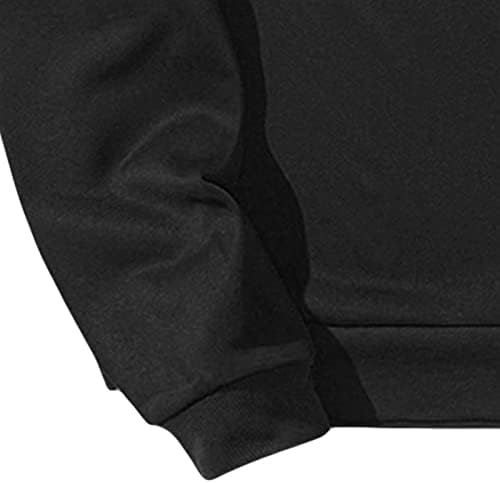 Jeke-dg casual unisex crewneck Sports dukseri Udoban pamučni džemperi od labave svestrane termalne ugodne majice a crna