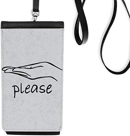 Crni Hulity personalizirani gest Telefon novčanik torbica Viseća torbica za mobilne uređaje