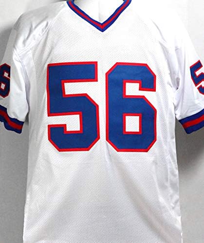Lawrence Taylor Autographied White Pro Style Jersey W / Hof - Beckett w Auth 5