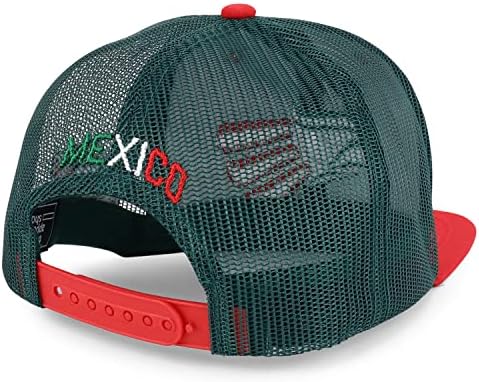 Trendy prodavnica odjeće XXL Hecho En Mexico Eagle 3d vezena Flatbill Snapback mrežasta kapa