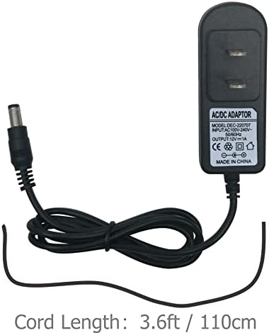 EIKS AC / DC 12V/1A napajanje zamjena zidni Punjač za ruter Modem TV kutija LED lampa sa 5.5x2. 5mm Tip & 8 izbor savjeti