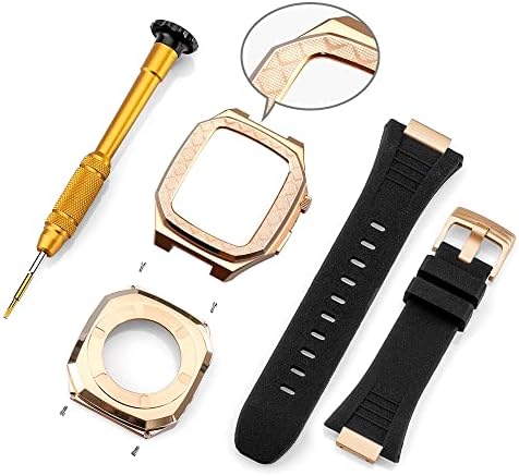 CNHKAU modifikacijski komplet metalni okvir za Apple Watch 8 7 6 5 4 42mm 44mm 45mm Zamjena metalnog kaiševa