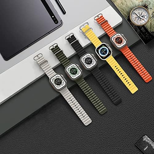 Ocean Band kompatibilan je za Apple Watch Band Podesivi sportski remen za Apple Watch seriju ultra / 8/7/1/1 / SE kompatibilan sa veličinom kućišta od 42 mm 44mm 45mm 49mm