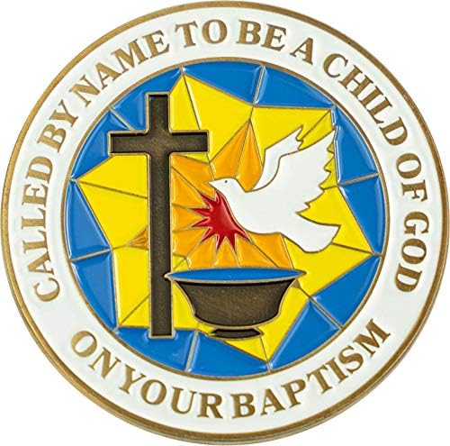Krstni novčić, krštenski poklon za djevojčice i dječake, komemorativni čuva token, katolički i kršćanski