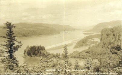 Autoput River Columbia, Oregon razglednica