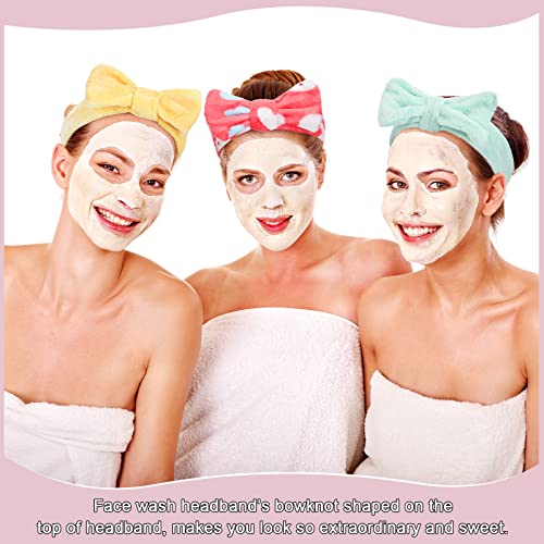 24 paketa Spa traka za glavu mašna traka za kosu traka za šminkanje lica ženska traka za glavu za pranje