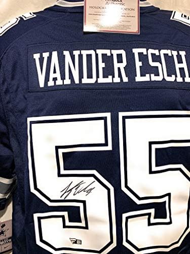 Leighton Vander Esch Dallas Cowboys potpisan autogram Blue Nike dres fanatike Autentični certificirani