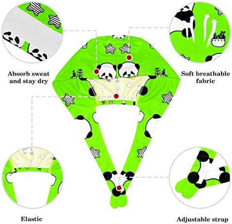Crna Zebra Dizajn dizajna Radna kapa s dukserom i tipkom hirurškog pilinga