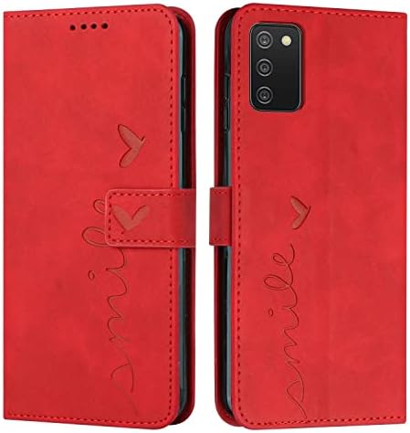 Zaštitna futrola kompatibilna s reljefnim uzorkom Samsung Galaxy A03S kožni novčanik telefona Kartica za
