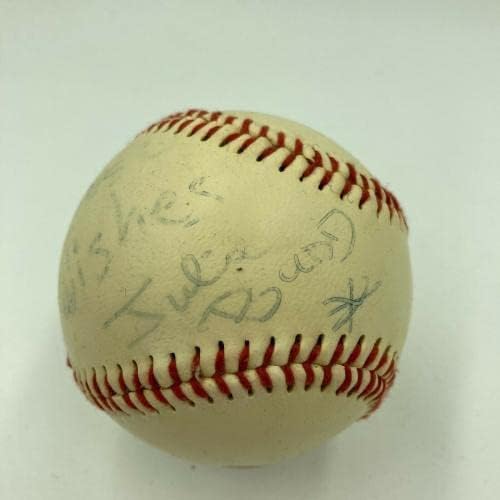 Julie Budd Singer potpisao je autogramirani bejzbol - autogramirani bejzbol