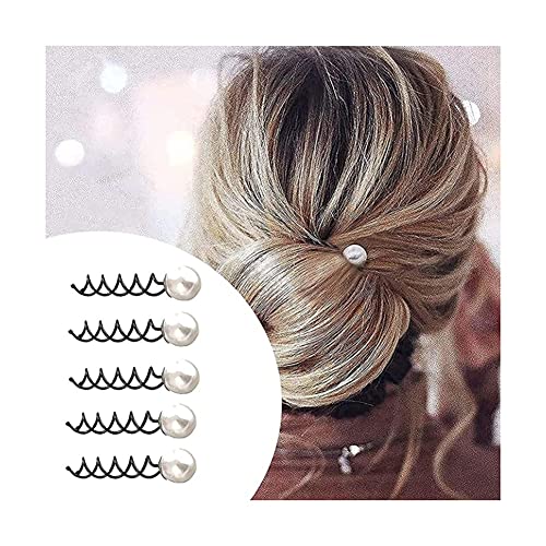 5pcs biserni spiralni isječci za kosu umetnite frizure baretu vrpca za kosu kose elegantni zaokret za kosu