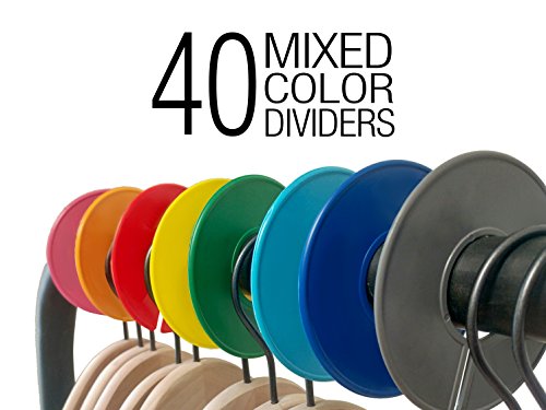 Nahanco cckit8, mješovite boje, okrugle odjeće Dividers, prazno, komplet od 40