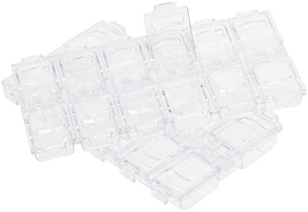 Mini Skater 12 Mreža Plastična prozirna kutija za nakit mali prozirni ukrasi Organizator za spremanje spremnika