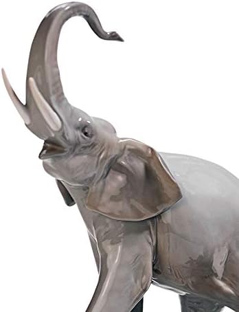 LEALRÓ ELEPHANTS koše Figurine. Porculanski slon figura.