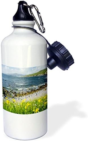 3droze divljeg cvijetanja uz obalnu plažu. ISLE HARRIS boca za sportsku vodu, 21 oz, prirodno