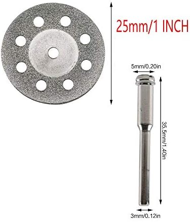 Chiloskit 10 kom 30mm/1.2 dijamantski rezni točak testere odrezani diskovi Set sa 304 trnom kompatibilan