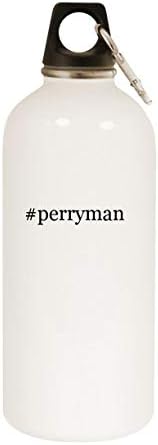 Molandra proizvodi perryman - 20oz hashtag boce od bijele boje od nehrđajućeg čelika sa karabinom, bijelom