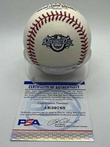 Dan Johnson Oakland A potpisani autogram službeni dan otvaranja bejzbol PSA DNK - autogramirani bejzbol