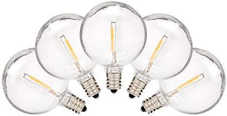 Holiday Lighting Outlet LED Filament G50 komercijalne zamjenske Globusne sijalice, otporne na vremenske