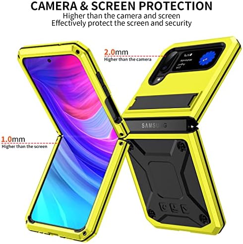 Taneny za Samsung Galaxy Z Flip 4 5G metalna futrola,čvrsta zaštitna futrola za telefon otporna na udarce